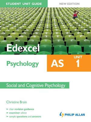 cover image of Edexcel AS Psychology Student Unit Guide New Edition
